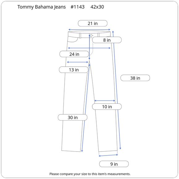 Tommy Bahama Bootcut Stonewash Jeans Men’s 42x30 Relaxed Fit Island 90s Style - Picture 15 of 15